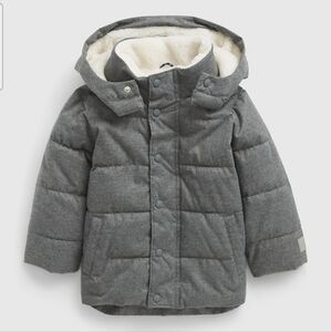 GAP Sherpa Lined Toddler Puffer Jacket